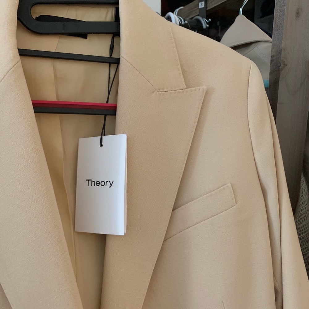 THEORY Double-breasted wool-blend canvas blazer 00 - Picture 8 of 8